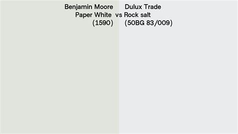 Benjamin Moore Paper White Vs Dulux Trade Rock Salt Bg