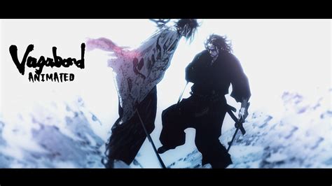 Miyamoto Musashi Vs Sasaki Kojiro Animated Fight Vagabond Youtube