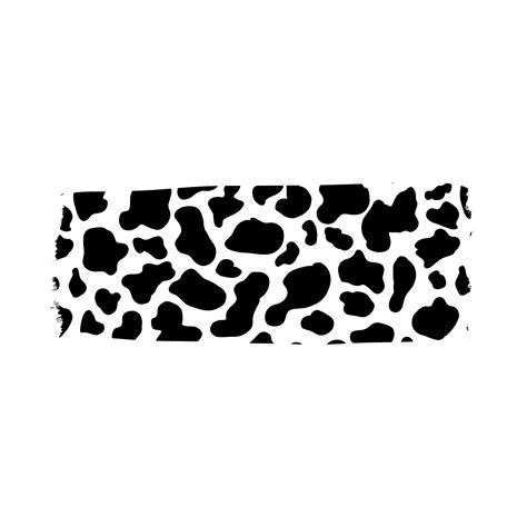 Black Cow Print Tape 21692426 Png