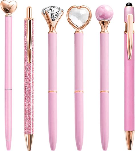 Yoxmjdb Pink Pens For Women Pcs Cute Pens Ballpoint Pens Bulk Mm