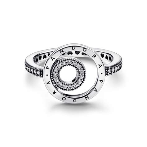 Prsten PANDORA Signature Logo 192316C01 Corial Cz