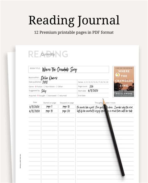 Reading Journal - Sweet Paper Trail