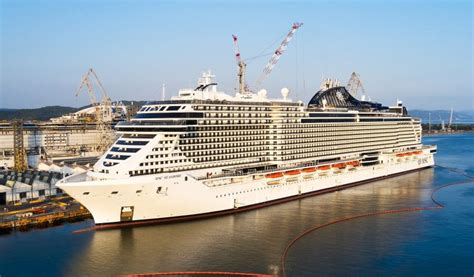 Photos Msc Takes Delivery Of The Largest Cruise Ship To Be Built In