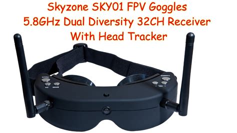 Skyzone FPV Goggles 5 8GHz Dual Diversity 32CH Receiver With Head