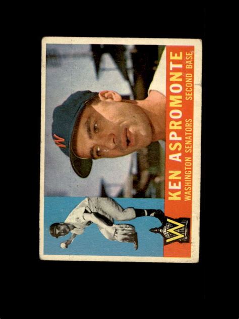 1960 Topps Baseball 114 Ken Aspromonte STARX 2 5 G VG LS809269 EBay