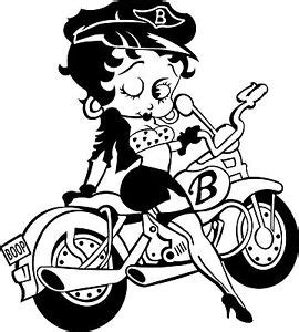 Betty Boop Biker 6 X 7 Vinyl Decal Sticker Car Wall Art Laptop Most