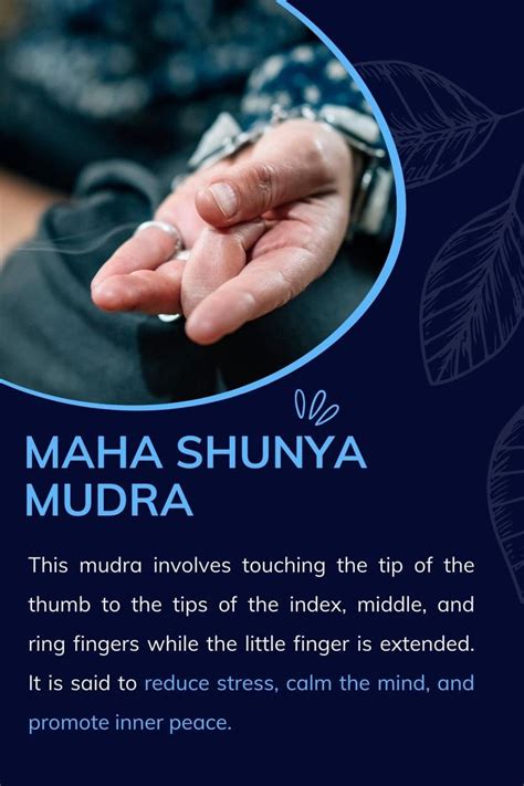 Yoga: Hand Mudra and their meaning: Maha Shunya Mudra | Mudras, Mudras ...