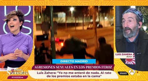 Luis Zahera corta a Sonsoles Ónega por las preguntas de los Feroz No