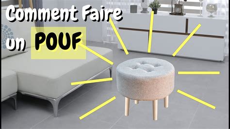 Comment Faire un POUF Rond en BOIS DIY Tabouret Capitonné TUTO