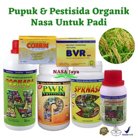 Jual Paket Pupuk Padi Organik Nasa Pocnasa 500cc Hormonik 100cc