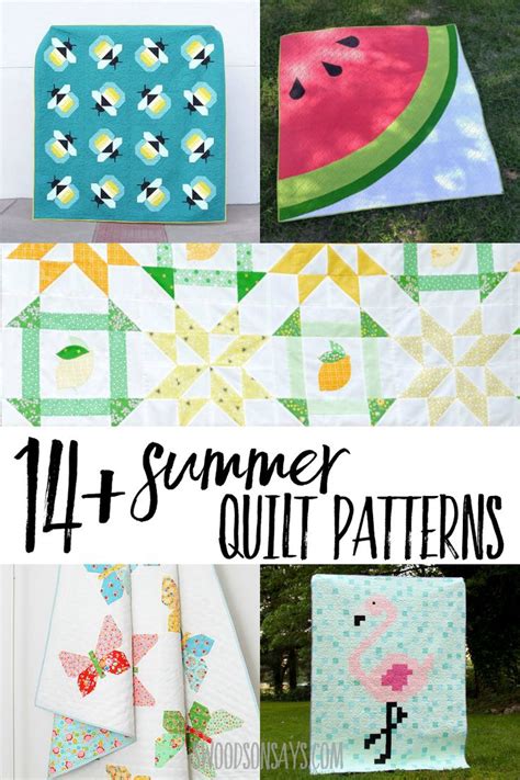 14 Modern Summer Quilt Patterns Quilt Patterns Summer Quilts Quilts