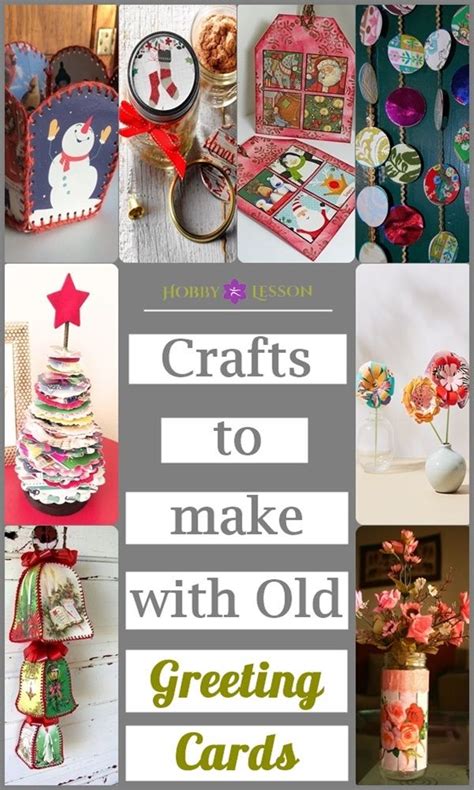 Crafts To Make With Old Greeting Cards Christmas Card Crafts Xmas