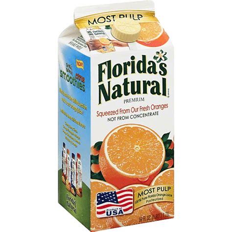 Florida's Natural 100% Premium Florida Orange Juice Most Pulp | Juice ...