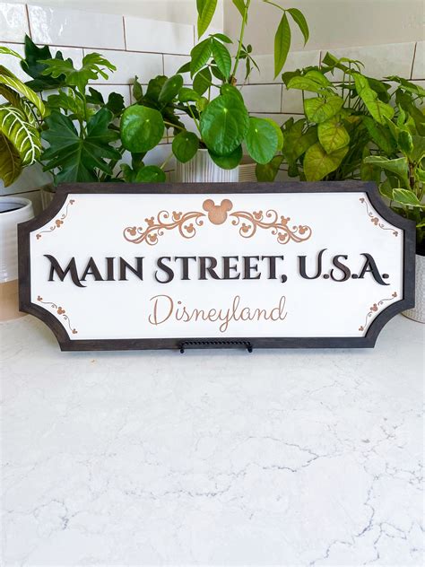 Disney Main Street Sign Classic Disney Decor Disney Home - Etsy