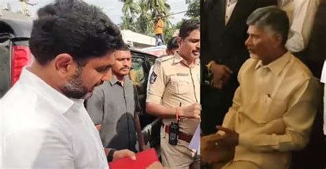 Chandrababu Naidu S Son Tdp Mlas Detained For Staging Protest Against