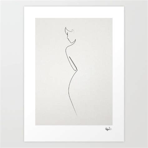 One Line Nude Art Print By Quibe Nude Art Nude Print Art Prints