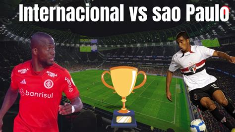 INTERNACIONAL VS SAO PAULO JOGO DE MEIO DE TABELA EMPATE ESTARA