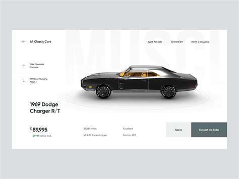 Car Specs - Transition | Web design inspiration, Web design, Car advertising design