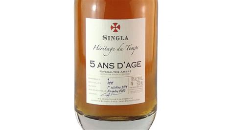 Rivesaltes Ambré 5 ans d âge Héritage du Temps Domaine Singla le