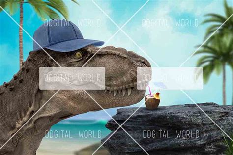 Dinosaur Digital Background Chasing Dinosaurs Backdrop Scary Etsy