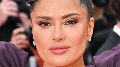 Salma Hayek 56 Poses Totally Naked Under Just A Tiny Towel As She Turns Up The Heat In The