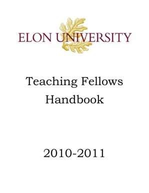 Fillable Online Elon Full Text Of Student Handbook