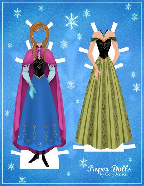 Disneys Frozen Printable Paper Dolls SKGaleana