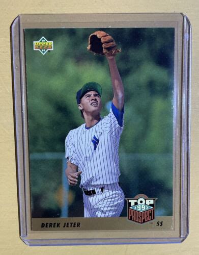 Upper Deck Derek Jeter Top Prospect Rookie Rc Ny Yankees