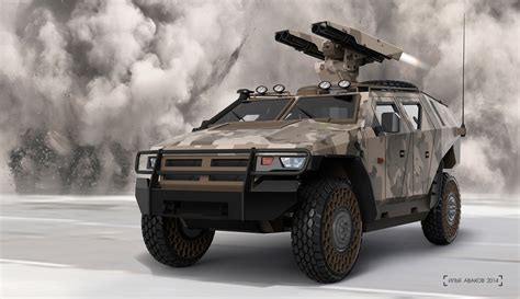 Military vehicle concept by Ilya Avakov at Coroflot.com