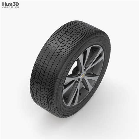 Chevrolet Колесо 18 дюймов 001 3D модель - Скачать Части автомобиля на ...
