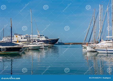 Ischia Italy May Boats Mooring At Casamicciola Terme