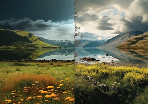 Paisagem Natural Artificial - Natural Versus Artificial Imagens – Download Grátis no Freepik