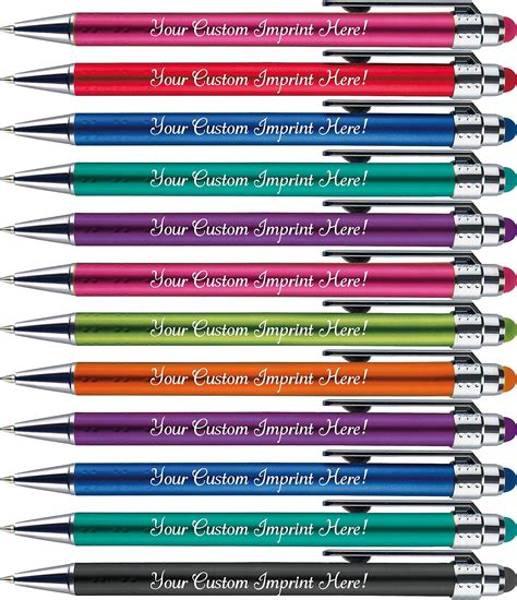 Amazon Personalized Pens With Stylus Tip Bright Vibes Click