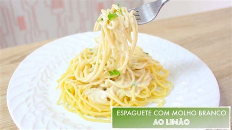 Espaguete Com Molho Branco De Castanhas Ao LimÃo 553 Receitas Da Muss Receitas Ideias