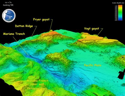 Pacific Ocean Depth Map