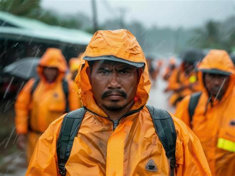 Emergency Response Teams Brave Forceful Cyclone Assessing Damage and