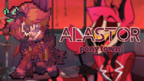 Alastor Hazbin Hotel Pony Town Skin Youtube