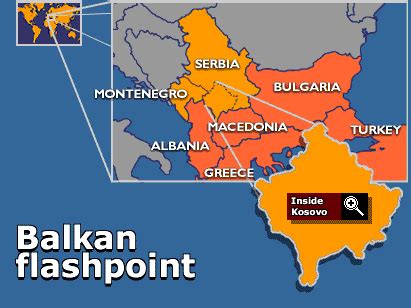 BBC News | Balkan Flashpoint | Clickable Map