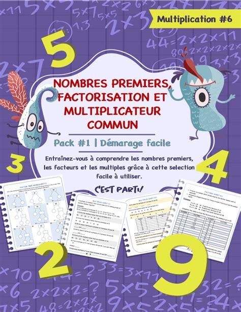 6eme Cahier De Travail Facteurs Et Multiples Math Center