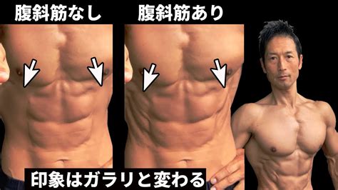 シックスパックは腹直筋だけじゃなく、腹斜筋を鍛えれば際立つ！お腹を割るならサイドも割ろう！腹筋全体で演出する！体脂肪、腹直筋、腹斜筋 Youtube