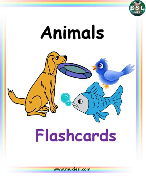 Animals Flashcards – Pets – Muxi ESL World