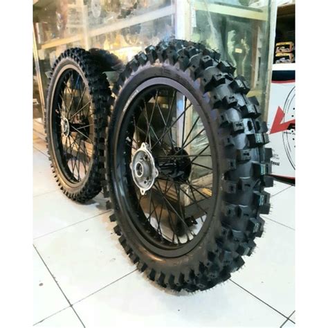 Jual Velg Alumunium Paket Banset Trail Lumpur Trabas Motocross Ban Tahu