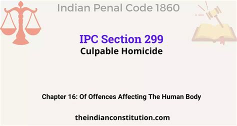 Ipc Section 299 Culpable Homicide