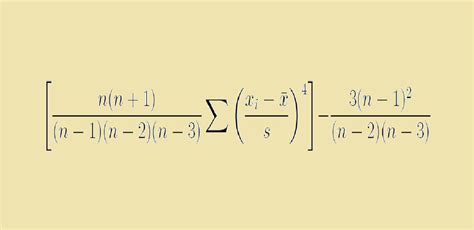 Kurt Function For Kurtosis In Excel