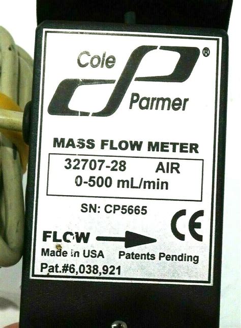 NEW COLE PARMER 32707 28 MASS FLOW METER 3270728 SB Industrial Supply