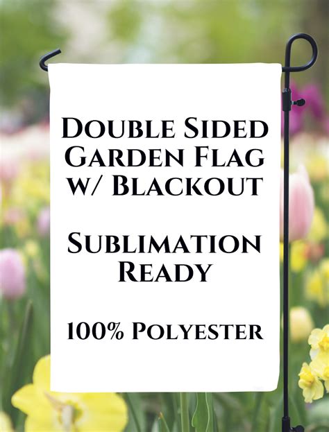 Double Sided Blackout Garden Flag 12 X 18