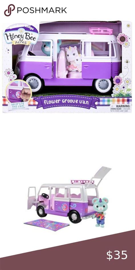 Honey Bee Acres Rainbow Ridge Collection Flower Groove Van Vehicle