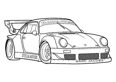 Porsche 911 Coloring Pages