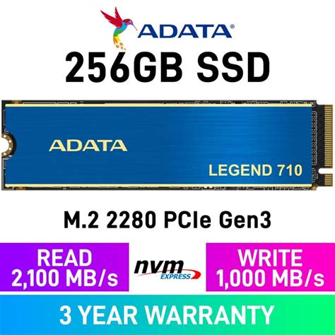 Adata Legend 710 Pcie Gen3x4 M2 2280 Nvme Ssd — 256gb — Best Deals At Progenix — South Africa