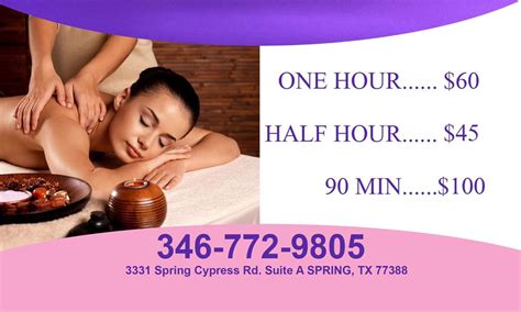 Yu Best Massage Updated January 2025 3331 Spring Cypress Rd Spring Texas Massage Phone